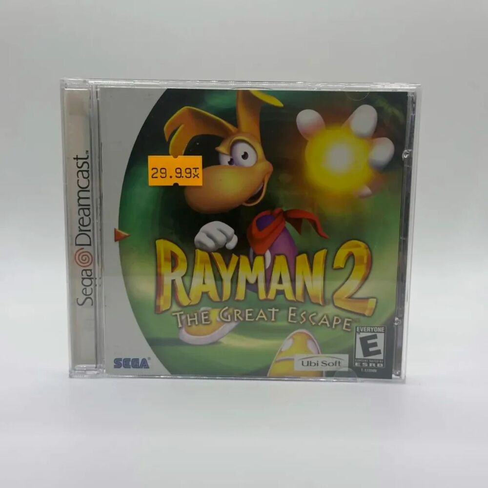 Rayman 2 The Great Escape Sega Dreamcast Complete CIB + Reg Card
